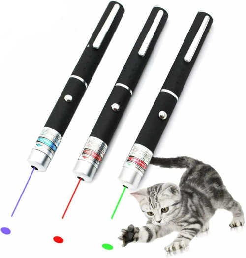 3 Pack 900Mile Laser Pointer Pen Green Blue Red Light Visible Beam