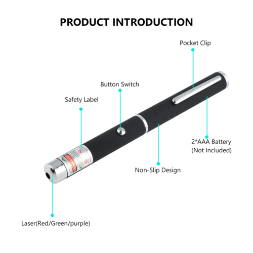 3 Pack 900Mile Laser Pointer Pen Green Blue Red Light Visible Beam