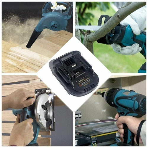 USB Battery Adapter Converter For 20V DEWALT Milwaukee M18