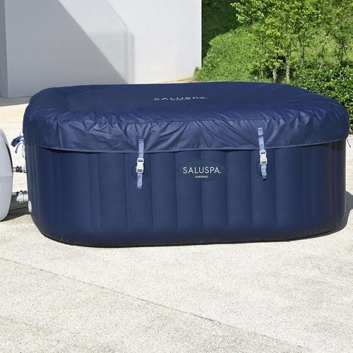 Saluspa Hawaii Airjet 4 to 6 Person Inflatable Hot Tub Square Portable