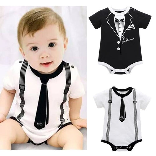 Baby Rompers Sophisticated Suit Style