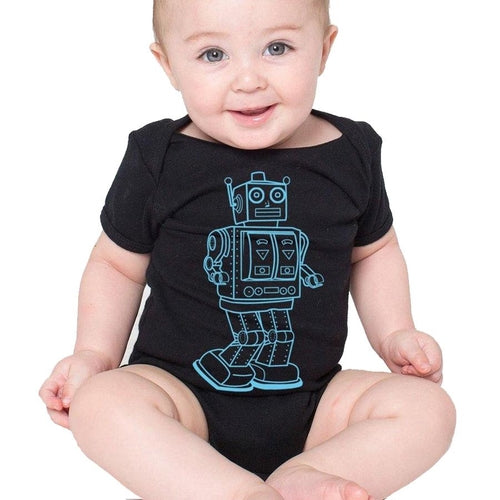 Vintage Robot Romper Onesie